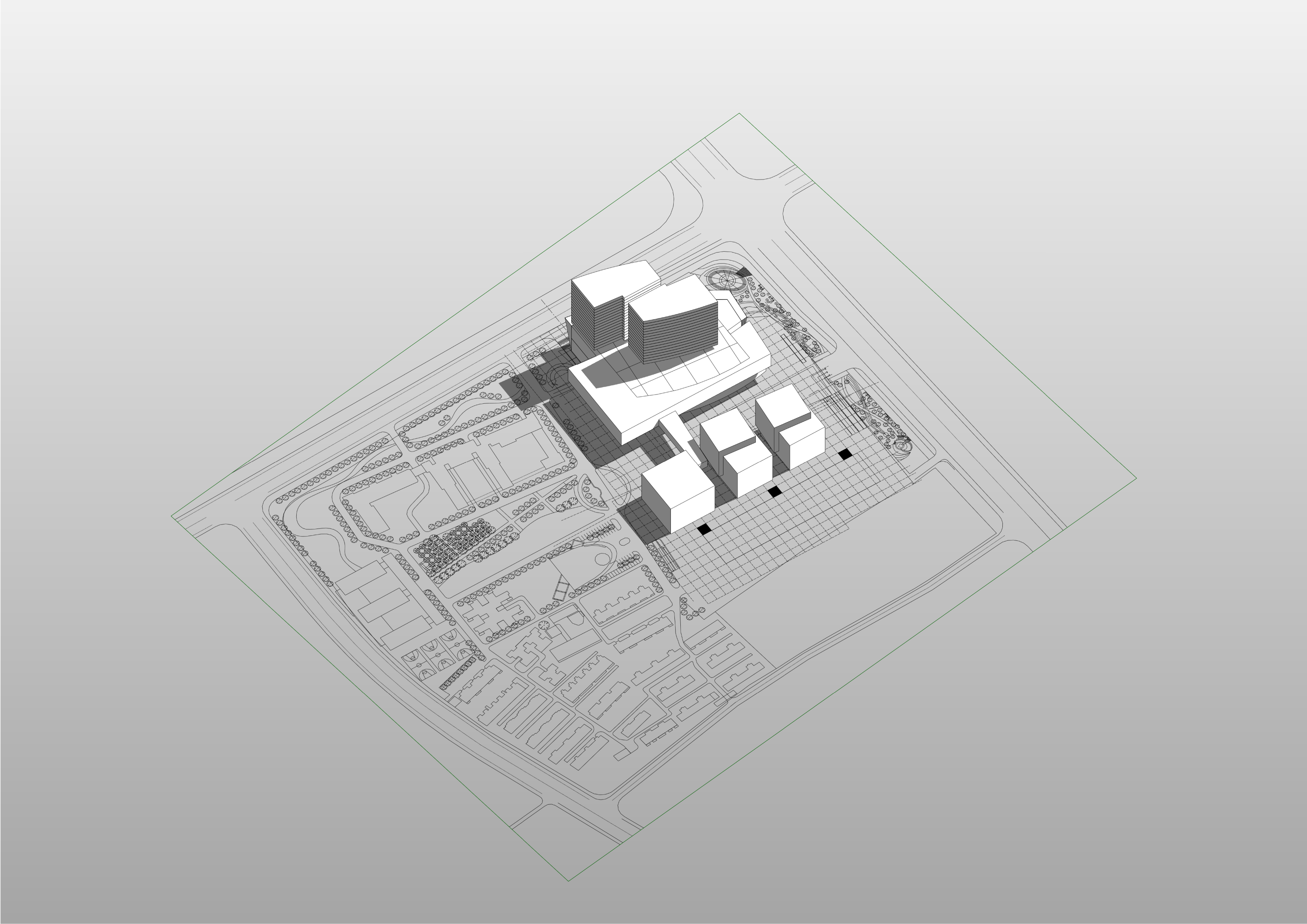 Hospital campus — alternative layout